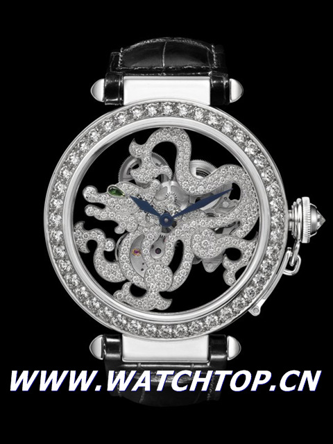 卡地亞全新Pasha de Cartier 龍形鏤空腕表 鏤空腕表 卡地亞 cartier 新表預(yù)覽  第2張