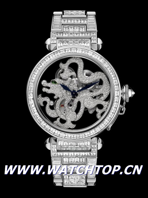 卡地亞全新Pasha de Cartier 龍形鏤空腕表 鏤空腕表 卡地亞 cartier 新表預(yù)覽  第3張