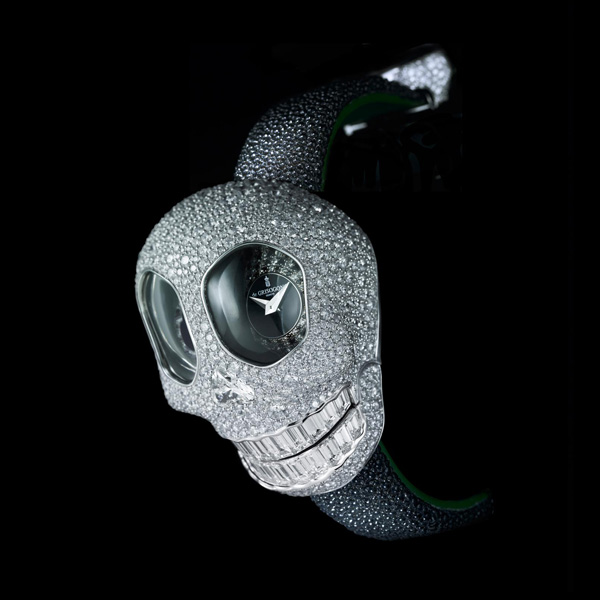 de GRISOGONO 全新Crazy Skull骷髏頭珠寶腕表 寶石表 骷髏頭 Crazy Skull de GRISOGONO 新表預(yù)覽  第2張