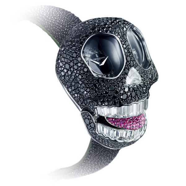 de GRISOGONO 全新Crazy Skull骷髏頭珠寶腕表 寶石表 骷髏頭 Crazy Skull de GRISOGONO 新表預(yù)覽  第5張