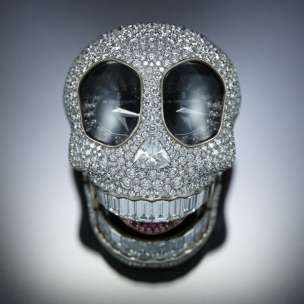 de GRISOGONO 全新Crazy Skull骷髏頭珠寶腕表 寶石表 骷髏頭 Crazy Skull de GRISOGONO 新表預(yù)覽  第6張