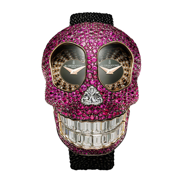 de GRISOGONO 全新Crazy Skull骷髏頭珠寶腕表 寶石表 骷髏頭 Crazy Skull de GRISOGONO 新表預(yù)覽  第7張