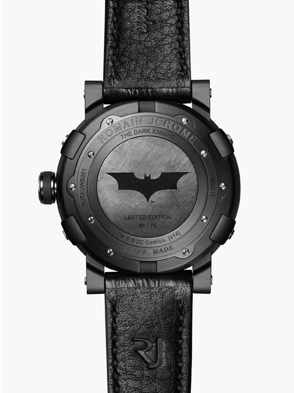 Batman DNA 紀念英雄誕生75周年    向白天的商務人士，黑夜的神秘英雄致敬              Romain Jerome 推出全新“蝙蝠俠”腕表 Romain Jerome 主題表 Batman –DNA 蝙蝠俠 新表預覽  第4張
