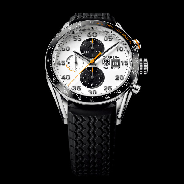 TAG Heuer Carrera McLaren 1974     TAG Heuer 推出邁凱輪40周年特別版腕表 TAG Heuer 1887計時秒表 Calibre 卡萊拉 新表預(yù)覽  第2張