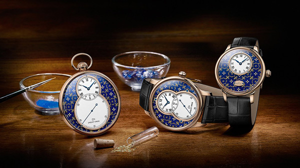 超越時(shí)空界限的精湛工藝    Jaquet Droz 雅克德羅：金箔雕花琺瑯