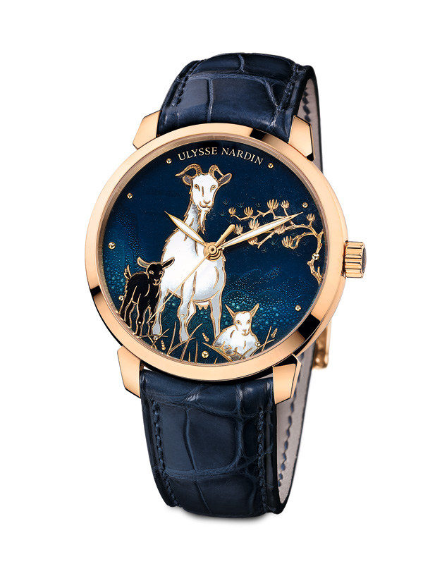 雅典表隆重呈獻(xiàn)鎏金羊年限量版腕表 Classico Goat 羊年 雅典表 新表預(yù)覽  第2張