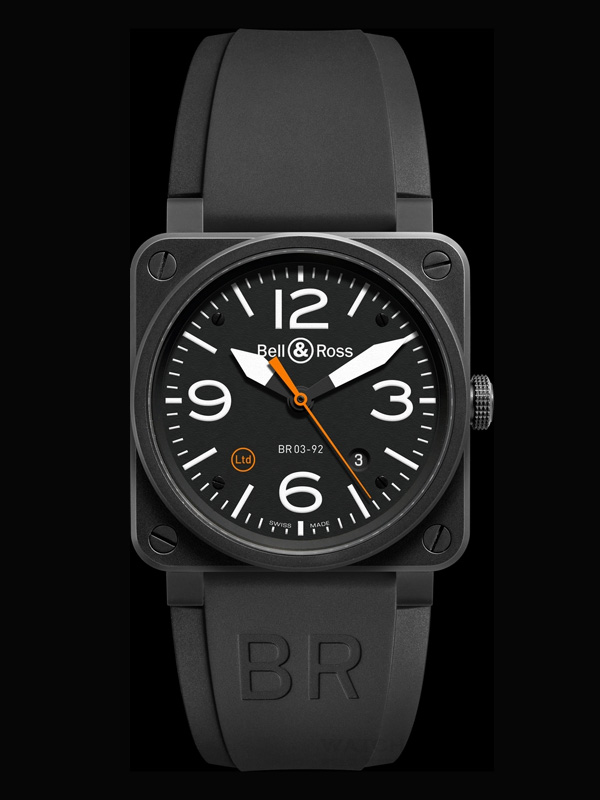 柏萊士推出BR 03 92 Carbon Orange 腕表 BR 03 92 Carbon Orange 柏萊士 Bell & Ross 新表預覽  第2張