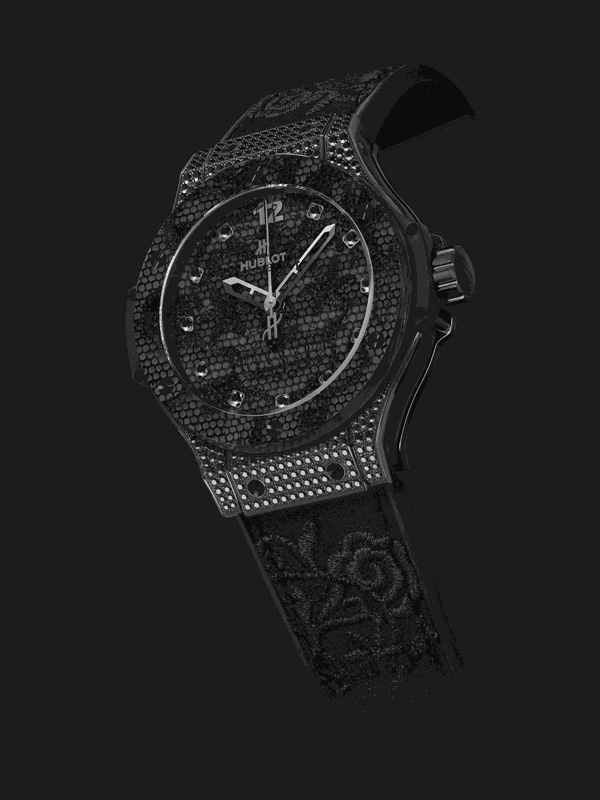 魅惑性感 盡顯極致女性魅力  骷髏與藤蔓花紋芳華綻放   HUBLOT 宇舶表全新Big Bang刺繡腕表 刺繡腕表 宇舶 HUBLOT 新表預覽  第3張