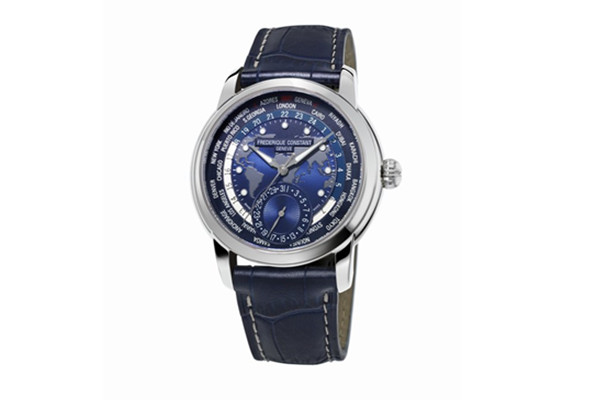 瑞士制表品牌康斯登推出典雅自家機芯世界時區(qū)腕表 Frederique Constant 康斯登 新表預覽  第1張