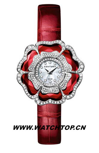 世紀表LEELA BLOSSOM系列18K白金鑲鉆藍寶石腕表 藍寶石 白金 LEELA BLOSSOM 世紀表 腕表 熱點動態  第2張
