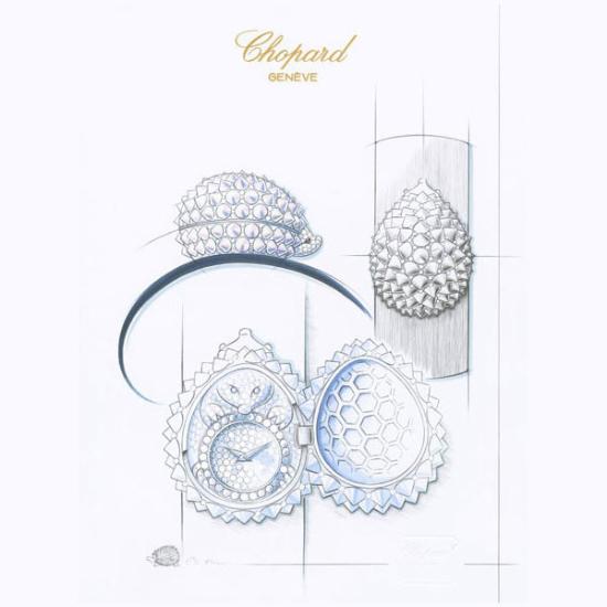 Chopard 全新動物世界系列刺猬腕表 刺猬腕表 動物世界系列 蕭邦 Chopard 新表預覽  第3張