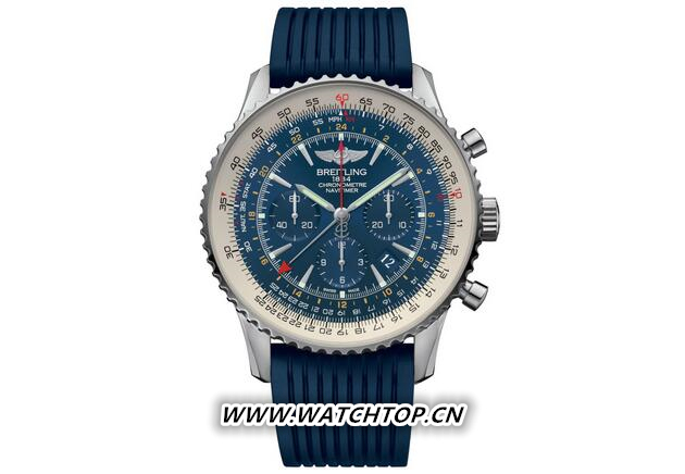 手腕上的極光藍，Breitling 最新限量款“NAVIGIER GMT”腕表登場 限量版“NAVITIMER GMT” Breitling 腕表? 新表預覽  第3張