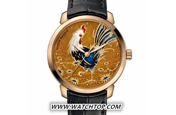 雅典表推出全新Classico Rooster鎏金金雞腕表 鎏金金雞表 Classico Rooster 雅典表 腕表 新表預覽  第1張