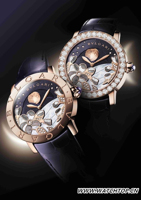 BVLGARI“月夜花園”月相腕表：于花前月下共賞時(shí)光流動(dòng)之美 BVLGARI 寶格麗 中秋節(jié) 熱點(diǎn)動(dòng)態(tài)  第2張