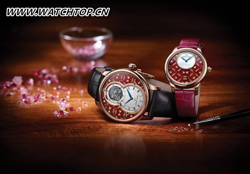 Jaquet Droz推出六款全新金箔雕花琺瑯工藝腕表
